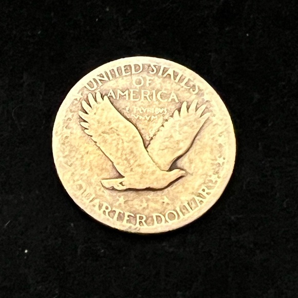 Vintage Standing Liberty Quarter Pendant - Silver Tone - Picture 4 of 4